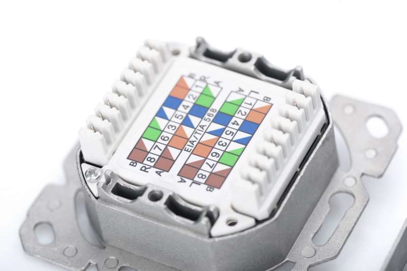 Digitus DN-9007-1 csatlakozóaljzat 2 x RJ-45 White