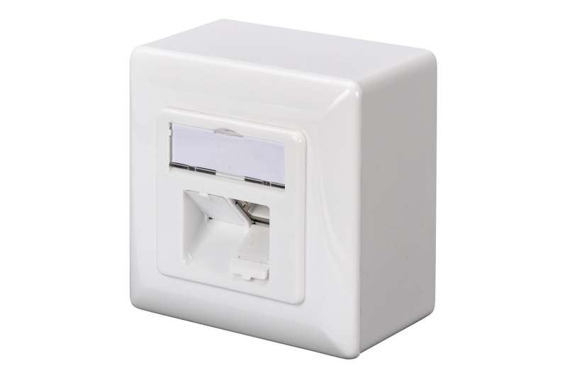 Digitus DN-9007-S-1 csatlakozóaljzat 2 x RJ-45 White
