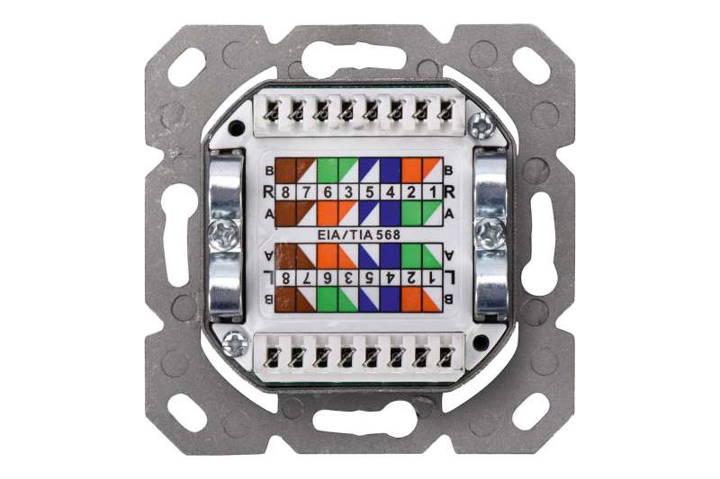 Digitus DN-9008-1 csatlakozóaljzat 2 x RJ-45 White