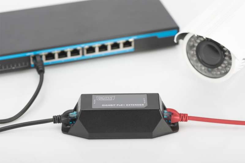Digitus DN-95123 PoE adapter Gigabit Ethernet Black