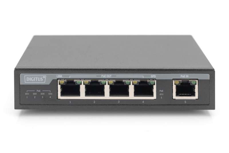 Digitus DN-95128-1 4 Port Gigabit 4PPoE Extender