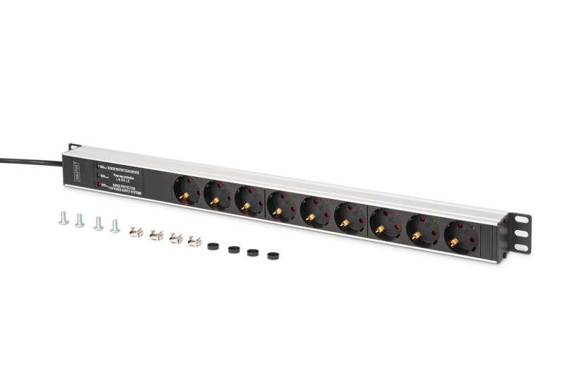 Digitus DN-95438 Túlfeszültségvédő 9DIN 2m Black