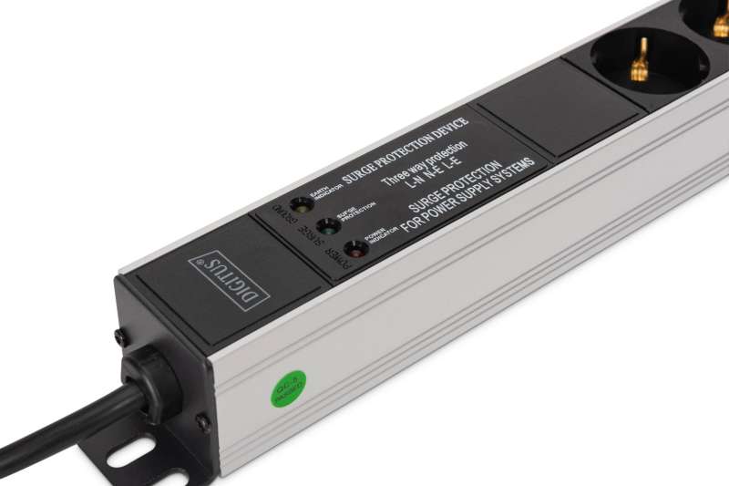 Digitus DN-95438 Túlfeszültségvédő 9DIN 2m Black