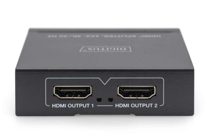 Digitus DS-45340 HDMI Splitter 1x2, 4K/30Hz Black