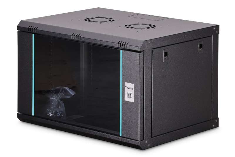 Digitus Dynamic DN-37101 19" 7U Falra szerelhető Rackszekrény Black