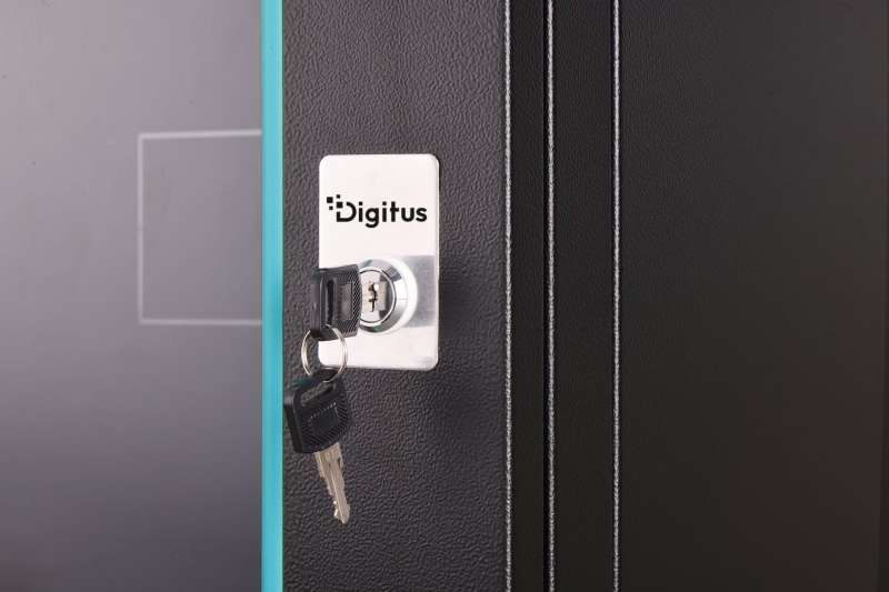 Digitus Dynamic DN-37101 19" 7U Falra szerelhető Rackszekrény Black