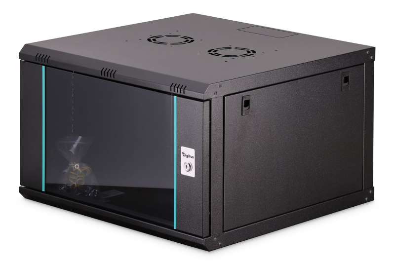 Digitus Dynamic DN-37103 19" 7U Falra szerelhető Rackszekrény Black