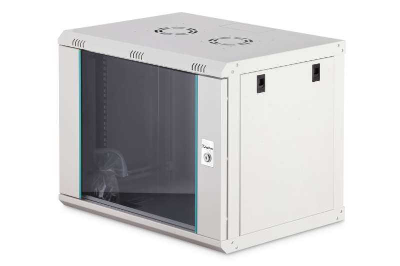 Digitus Dynamic DN-37104 19" 9U Falra szerelhető Rackszekrény Grey