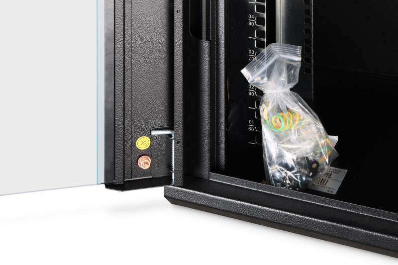 Digitus Dynamic DN-37105 19" 9U Falra szerelhető Rackszekrény Black