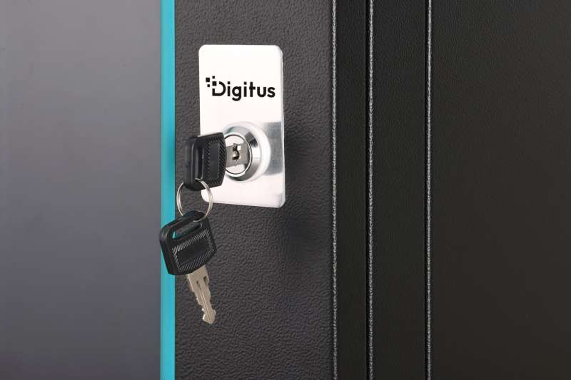 Digitus Dynamic DN-37105 19" 9U Falra szerelhető Rackszekrény Black