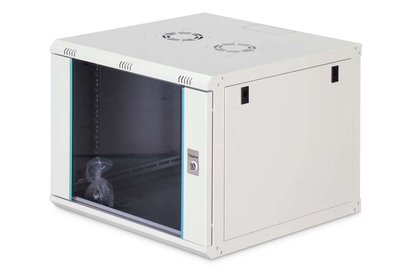Digitus Dynamic DN-37106 19" 9U Falra szerelhető Rackszekrény Grey