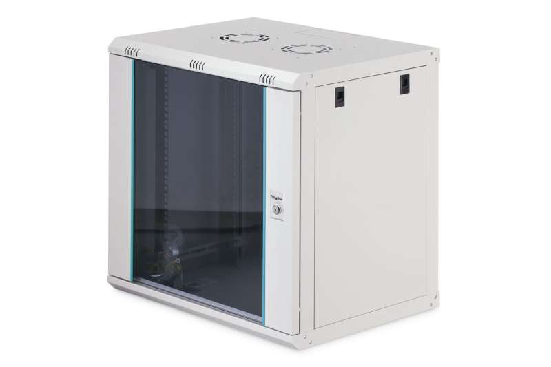 Digitus Dynamic DN-37108 19" 12U Falra szerelhető Rackszekrény Grey