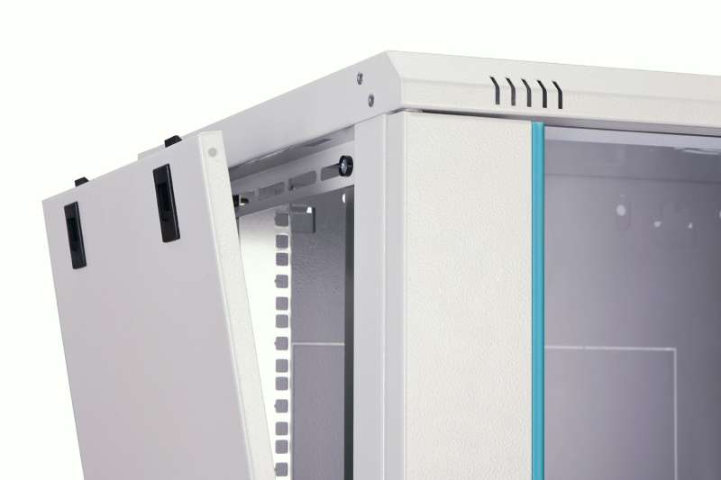 Digitus Dynamic DN-37108 19" 12U Falra szerelhető Rackszekrény Grey