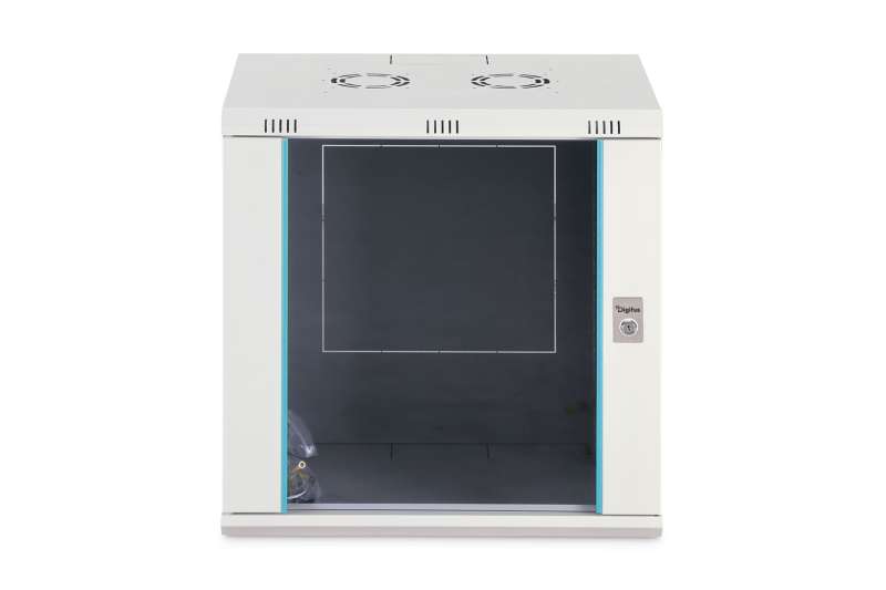 Digitus Dynamic DN-37108 19" 12U Falra szerelhető Rackszekrény Grey