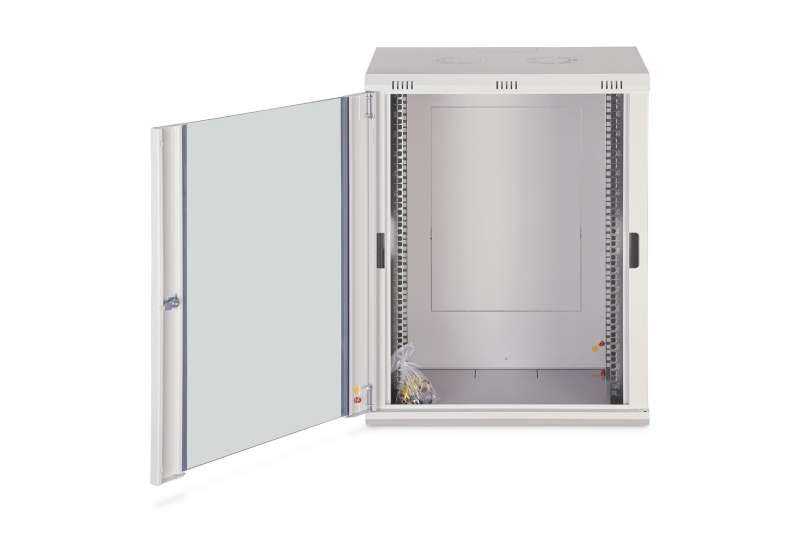 Digitus Dynamic DN-37112 19" 16U Falra szerelhető Rackszekrény Grey