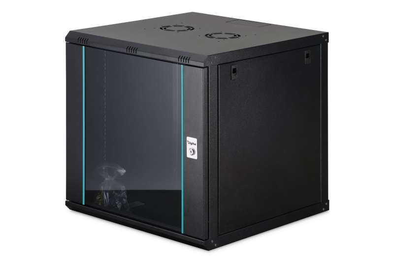 Digitus Dynamic DN-37111 19" 12U Falra szerelhető Rackszekrény Black