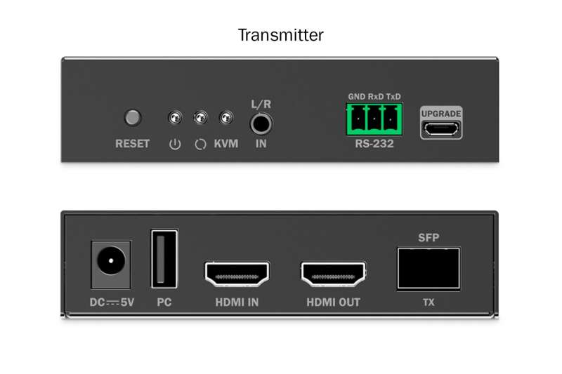 Digitus Fiber KVM Extender Set 4K/60Hz 40 km/300m IP 1G Black