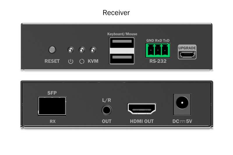 Digitus Fiber KVM Extender Set 4K/60Hz 40 km/300m IP 1G Black