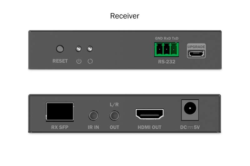 Digitus HDMI Fiber IP Extender Set 4K/60Hz Black
