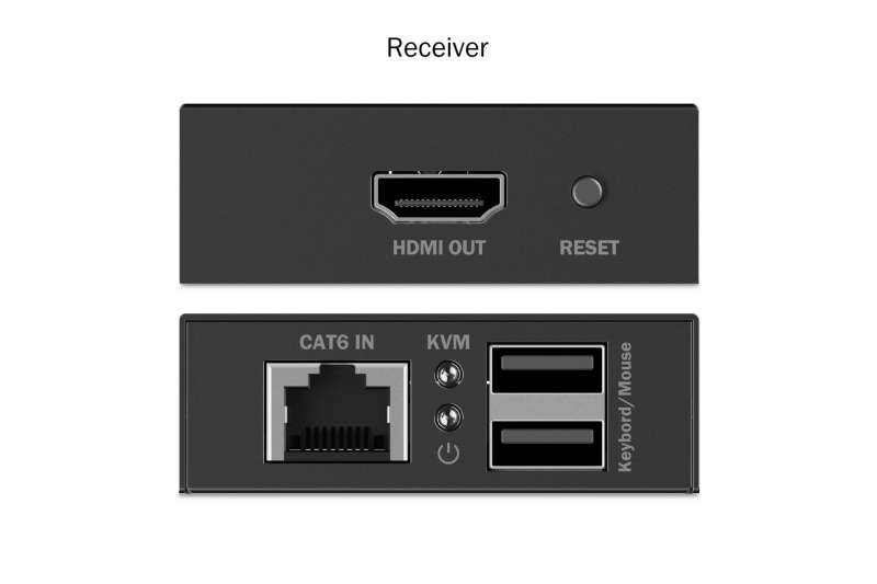 Digitus HDMI KVM Extender Set, 4K/30Hz Black