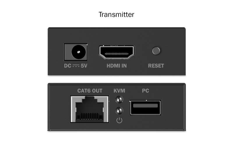Digitus HDMI KVM Extender Set, 4K/30Hz Black