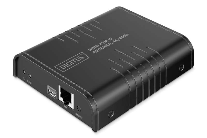 Digitus HDMI KVM IP Receiver 4K/60Hz Black