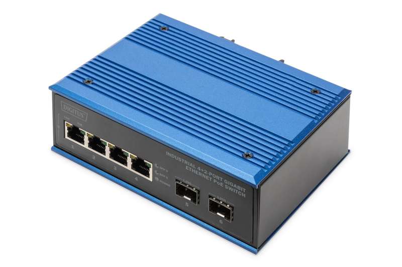 Digitus Industrial 4+2-Port Gigabit Ethernet PoE Switch