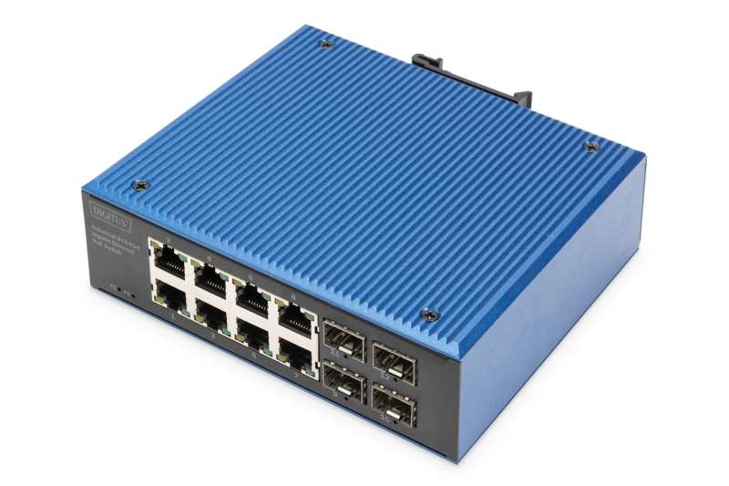 Digitus Industrial 8+4 -Port Gigabit Ethernet PoE Switch