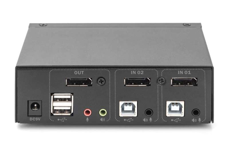 Digitus KVM Switch 2x1 DP Out USB