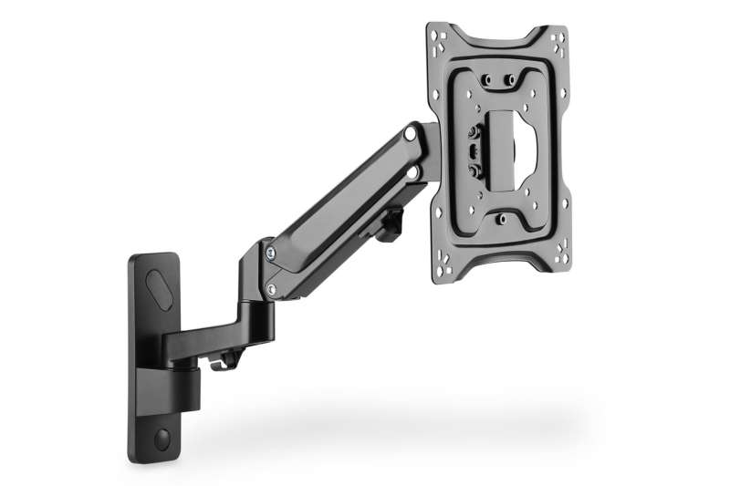 Digitus Universal Monitor Wall Mount with Gas Spring and Swivel Arm 17"-43" Black