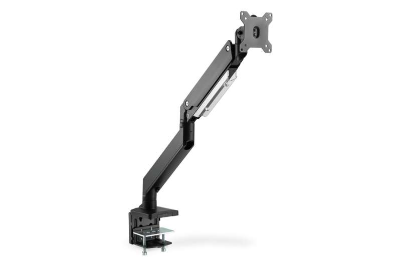 Digitus Universal Single Monitor Mount with Gas Spring and Clamp Mount 15-35" Black