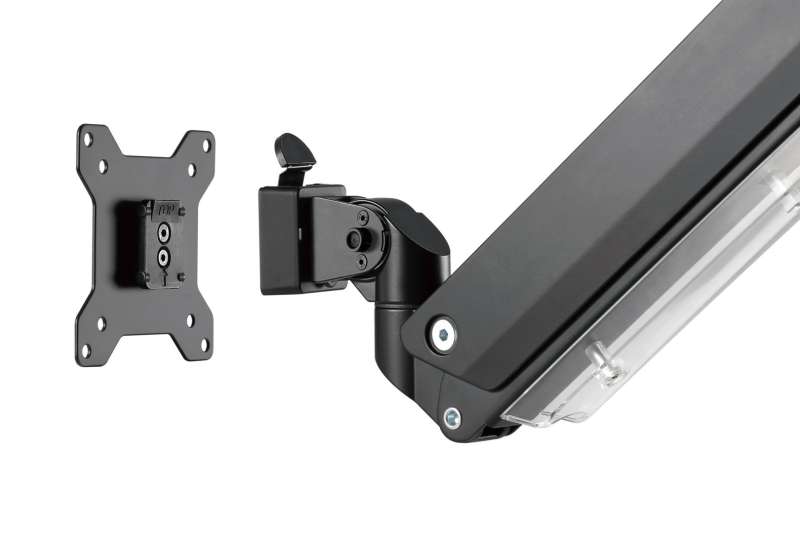 Digitus Universal Single Monitor Mount with Gas Spring and Clamp Mount 15-35" Black