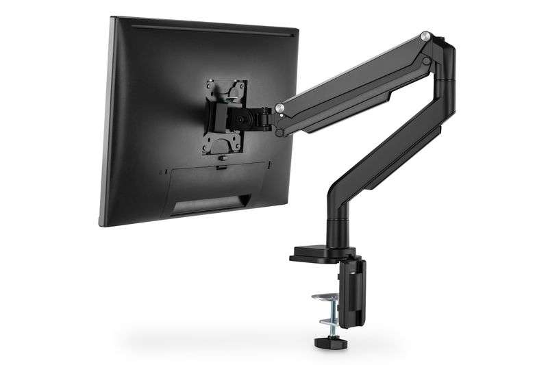 Digitus DA-90394 Universal Single Monitor Mount with Gas Spring and Clamp Mount Black