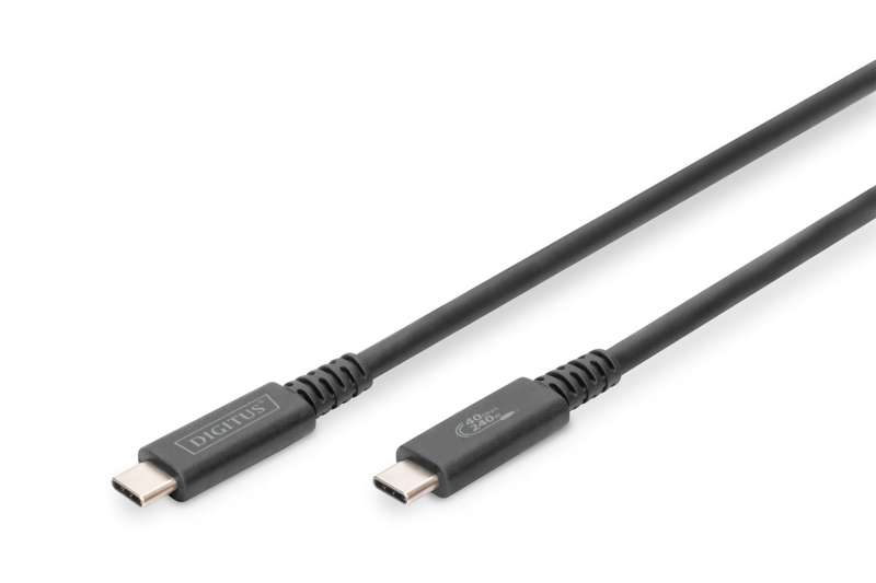 Digitus USB 4.0 Type-C connection cable 1m Black