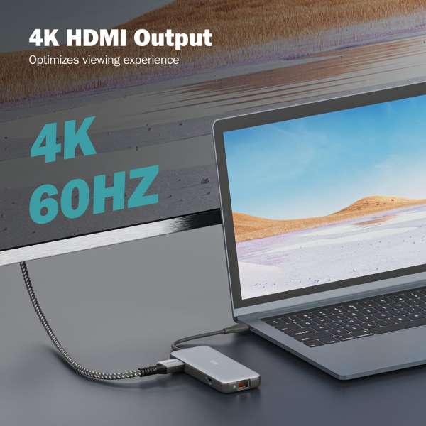 Digitus 7in1 USB-C Docking Station Black