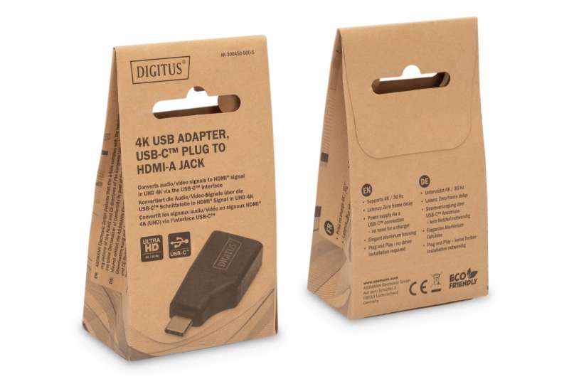 Digitus USB-C to HDMI adapter Black