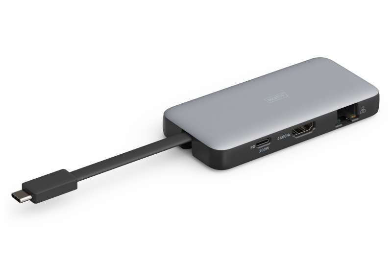 Digitus 7in1 USB-C Travel Docking Station Silver