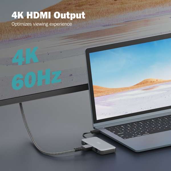 Digitus 7in1 USB-C Travel Docking Station Silver