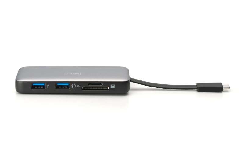 Digitus 7in1 USB-C Travel Docking Station Silver