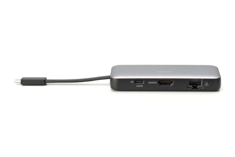 Digitus 7in1 USB-C Travel Docking Station Silver