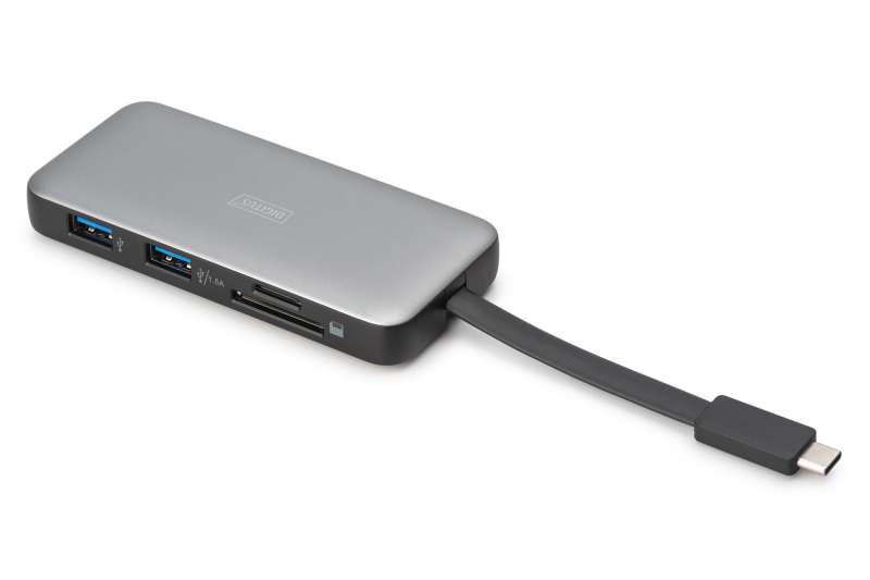 Digitus 7in1 USB-C Travel Docking Station Silver