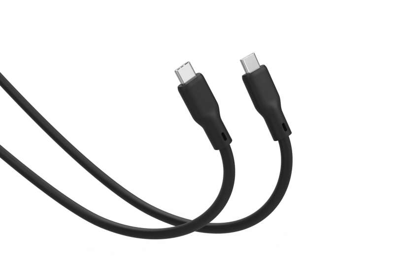 Digitus USB Silicone connection USB-C - USB-C cable 0,5m Black