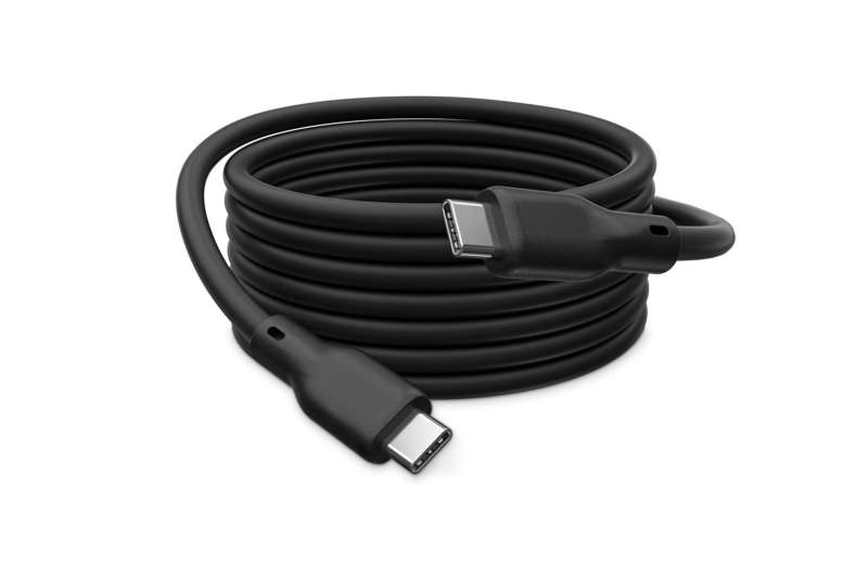 Digitus USB Silicone connection USB-C - USB-C cable 1m Black