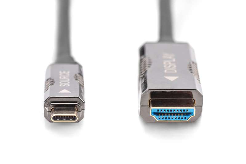Digitus USB Type-C to HDMI AOC Adapter Cable 4K 20m Black