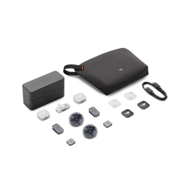 DJI Mic Mini 2 (2 TX + 1 Mobile RX + Charging Case) Black