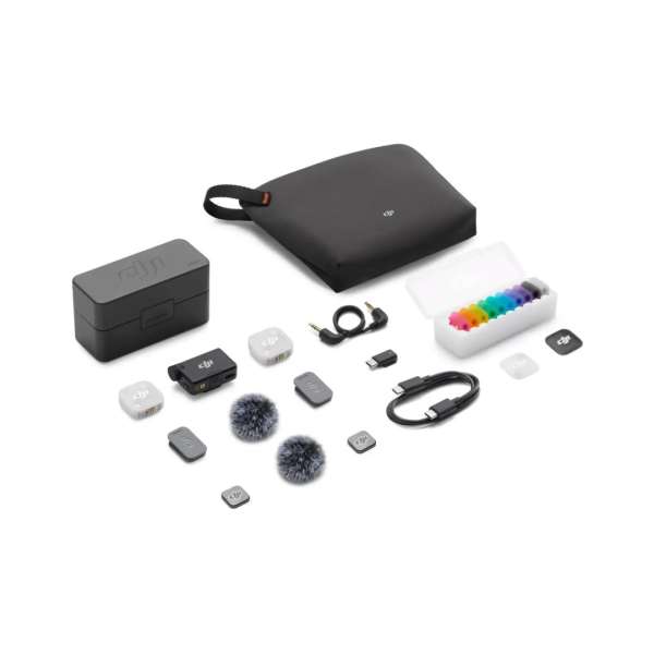 DJI Mic Mini 2 (2 TX + 1 RX + Charging Case) Black