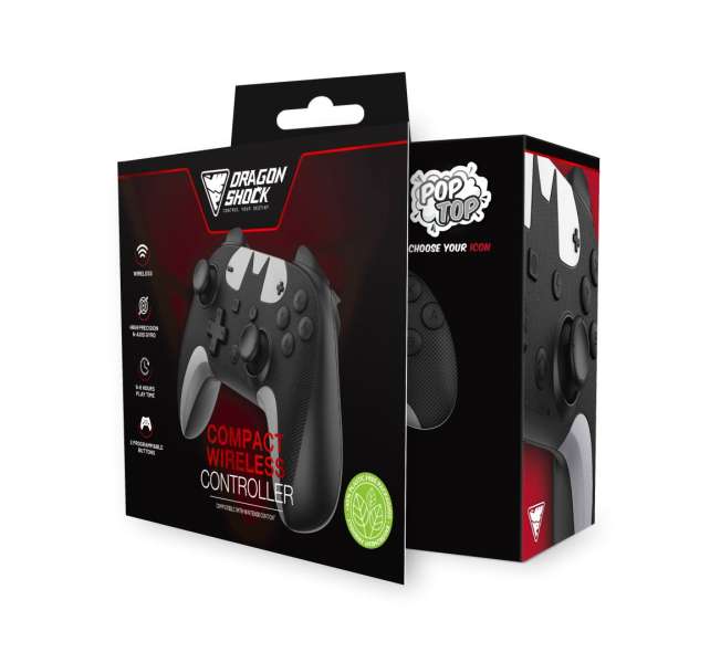 Dragonshock PopTop Compact Wireless Controller for Switch Batman