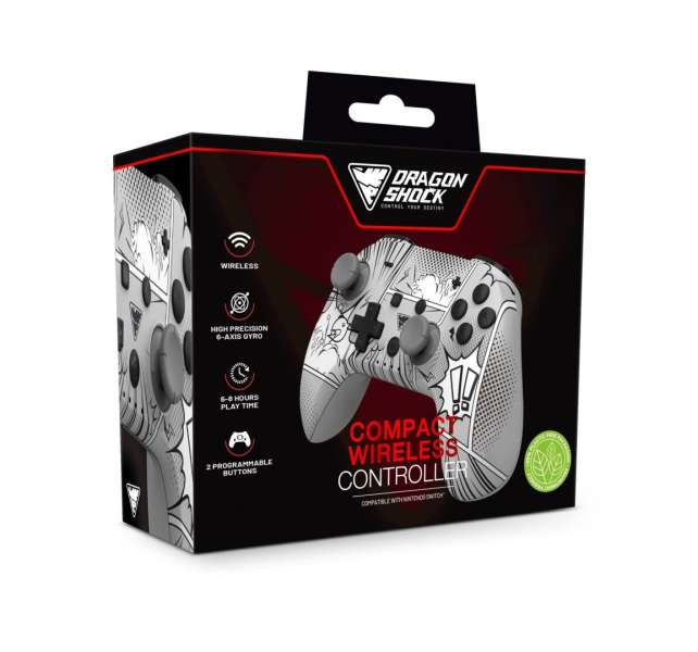 Dragonshock PopTop Compact Wireless Controller for Switch Manga Style