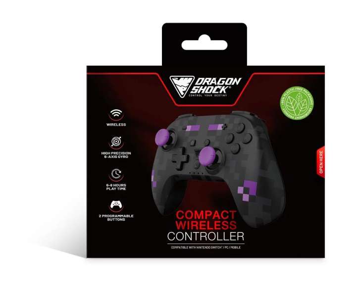 Dragonshock PopTop Bluetooth Gamepad Black Cube