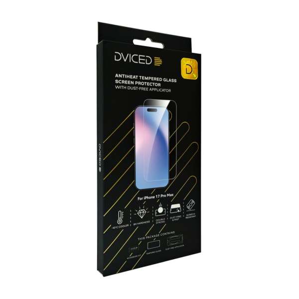 Dviced AntiHeat Tempered glass screen protector for iPhone 17 Pro Max